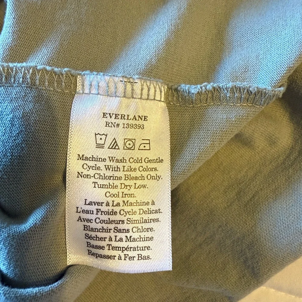 Everlane Sage Green Collared Shirt Dress size medium - Picture 10 of 11